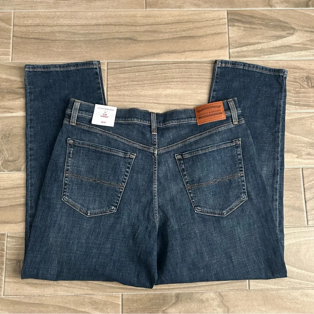 Lucky Brand Men's Slim Straight Straight Jeans | Size 38 x 30